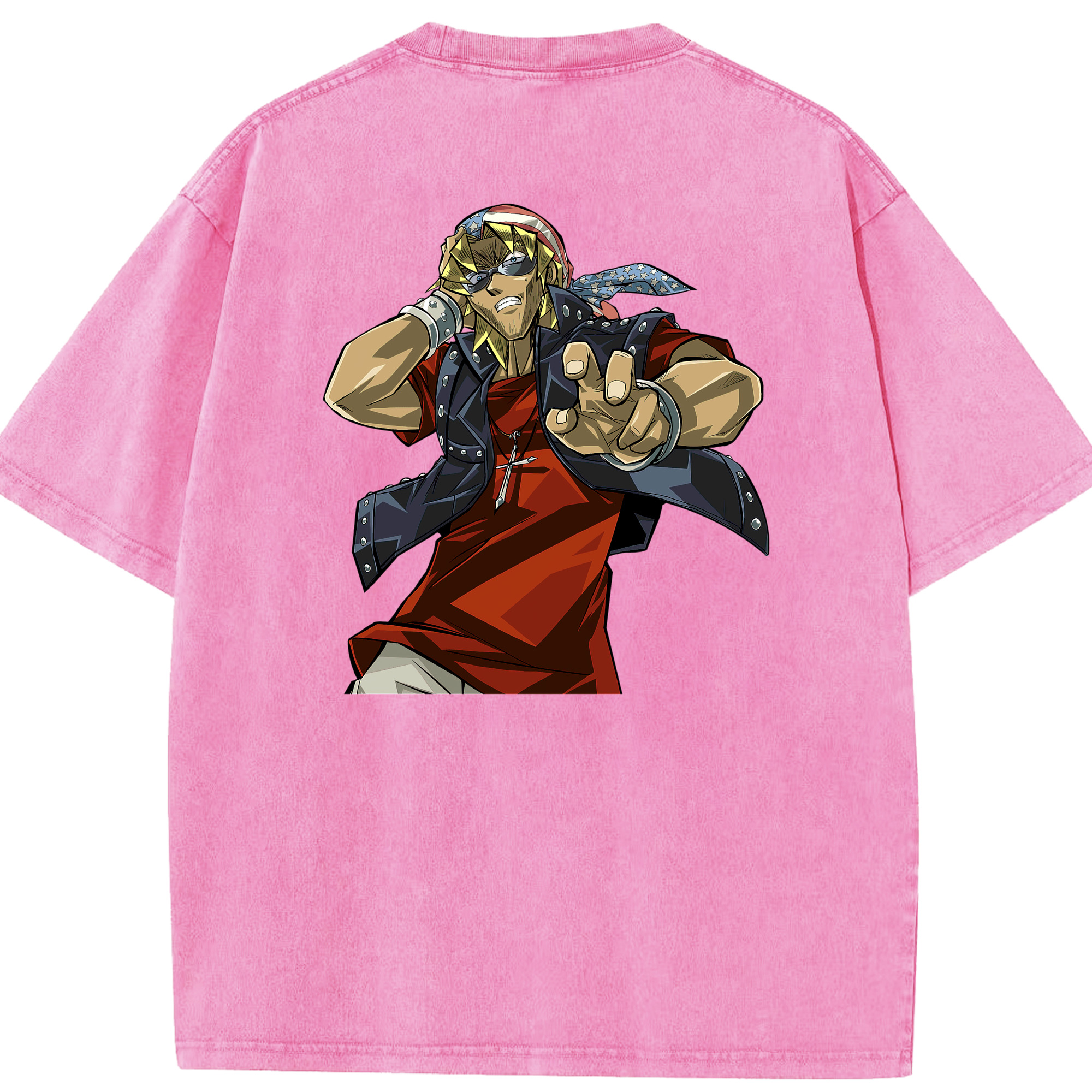 （画像用） 遊☆戯☆王 Yu-Gi-Oh! 綿100% ヴィンテージ風 半袖Tシャツ（背面プリント）